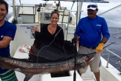 Shannon McDowell, PWA Advisory Board member with the Big Catch in Cabo.